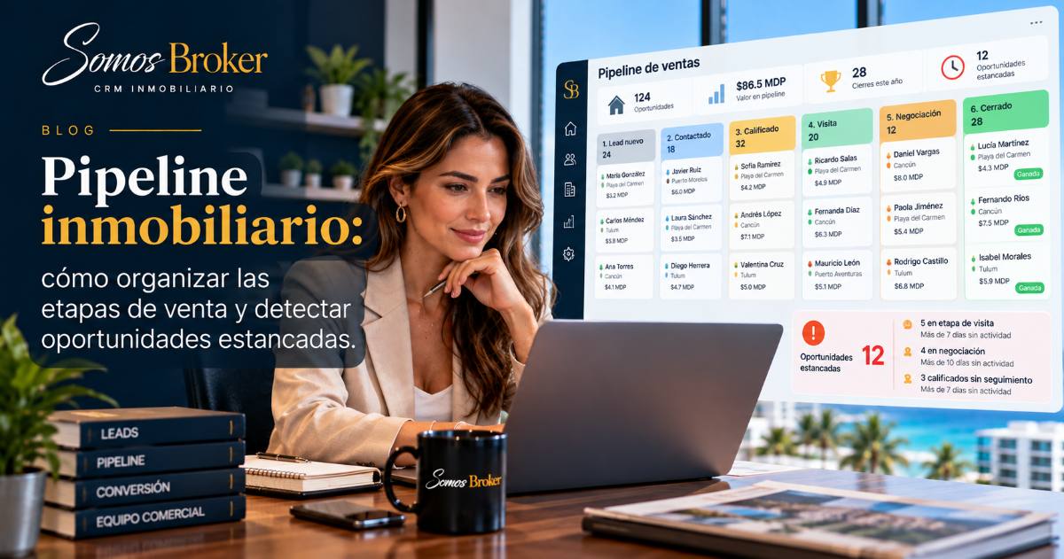Pipeline inmobiliario: cómo organizar las etapas de venta y detectar oportunidades estancadas